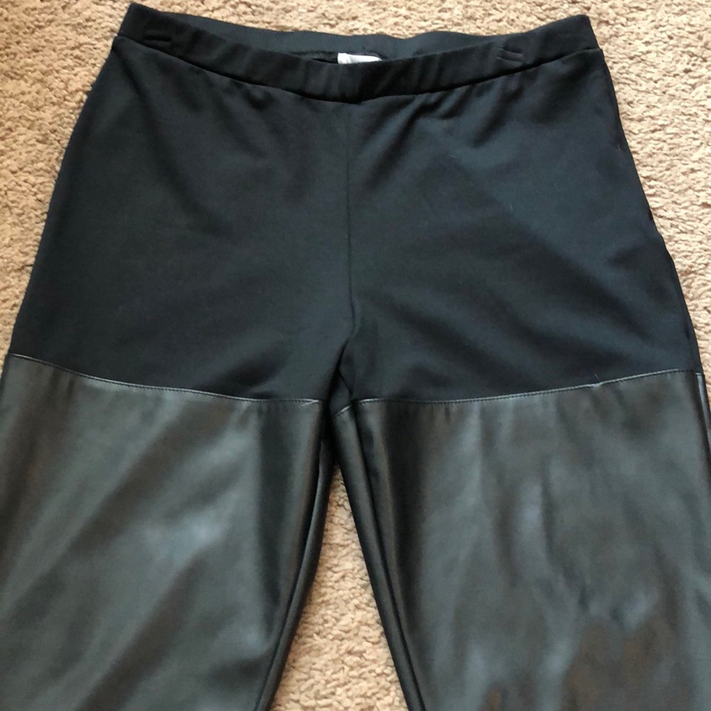 NEW Leith Faux Leather Black Leggings Sz Small - Picture 3 of 7